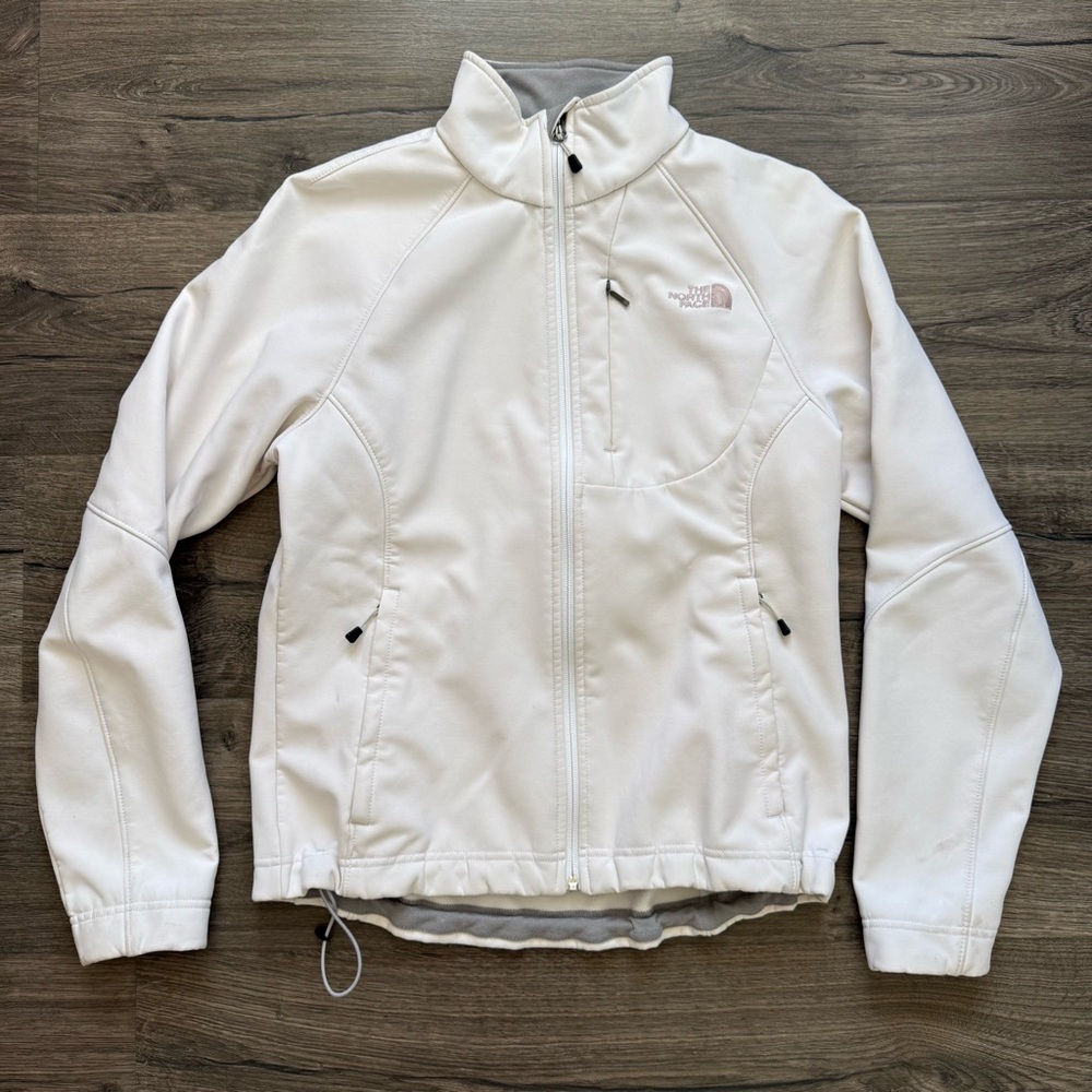 The North Face Apex Bionic Softshell White Full Zip Jacket Size Medium Women